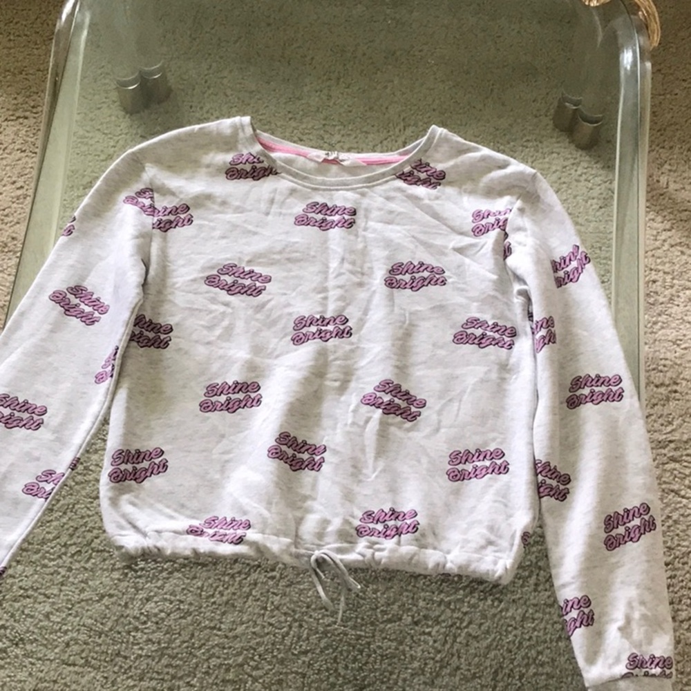 Girls Shine Bright Printed Sweatshirt